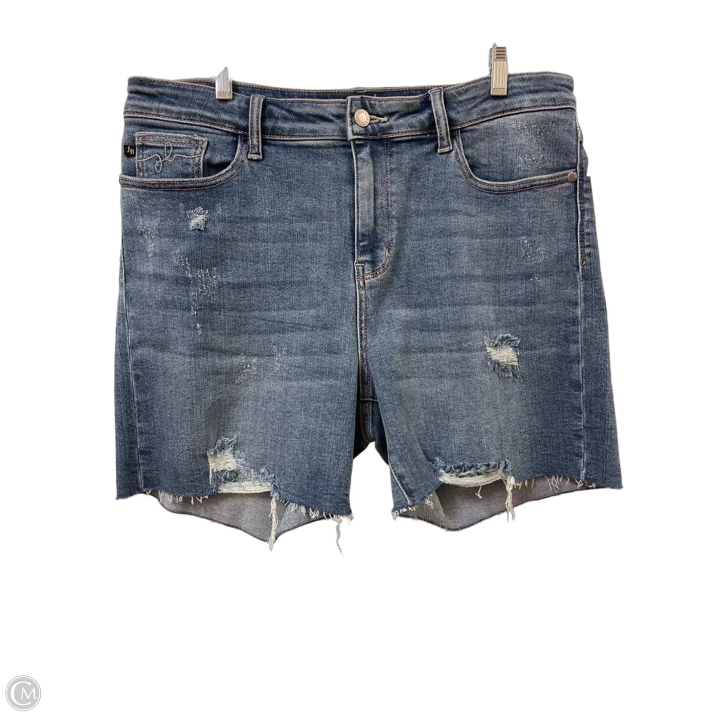 Shorts By Judy Blue In Blue Denim, Size: 16