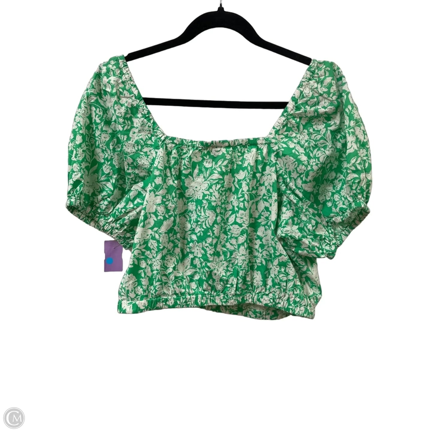 Top Short Sleeve By Universal Thread In Green, Size: M