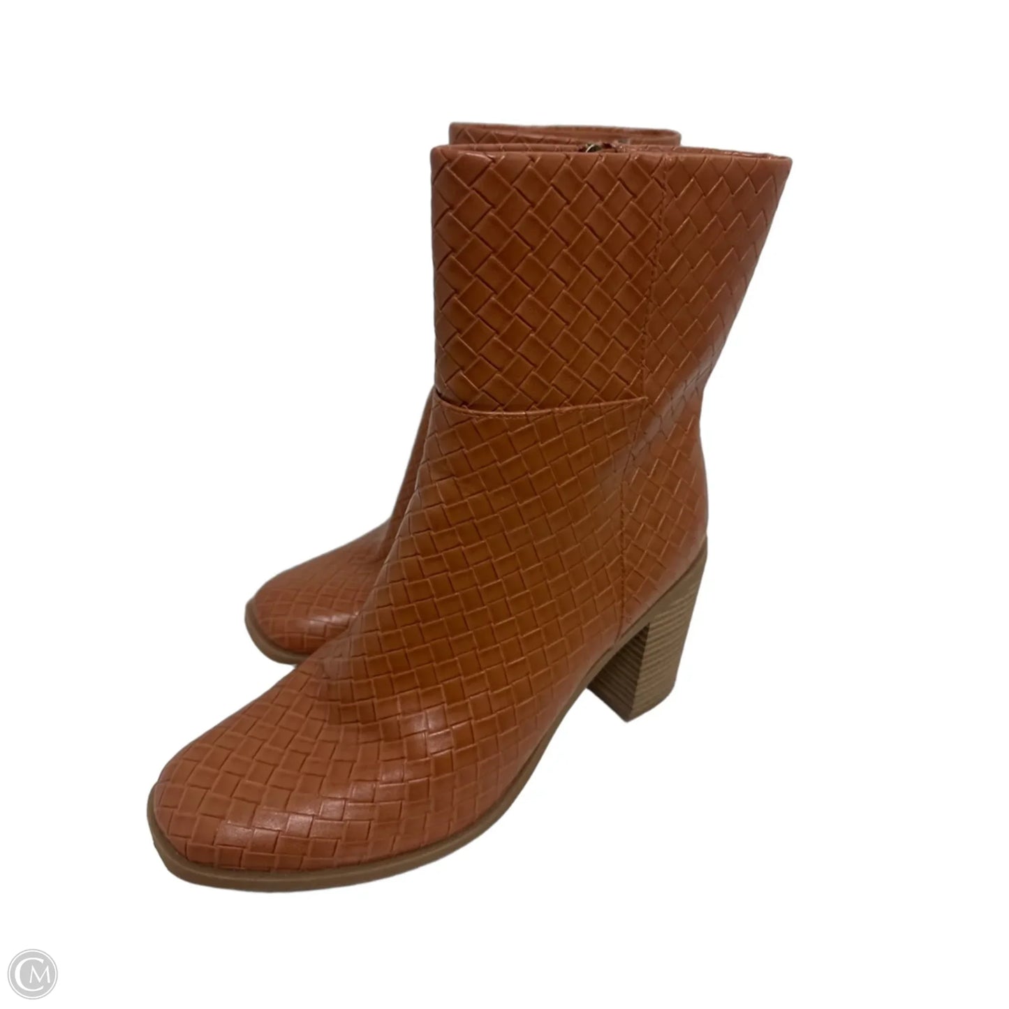 Boots Ankle Heels By Universal Thread In Brown, Size: 10