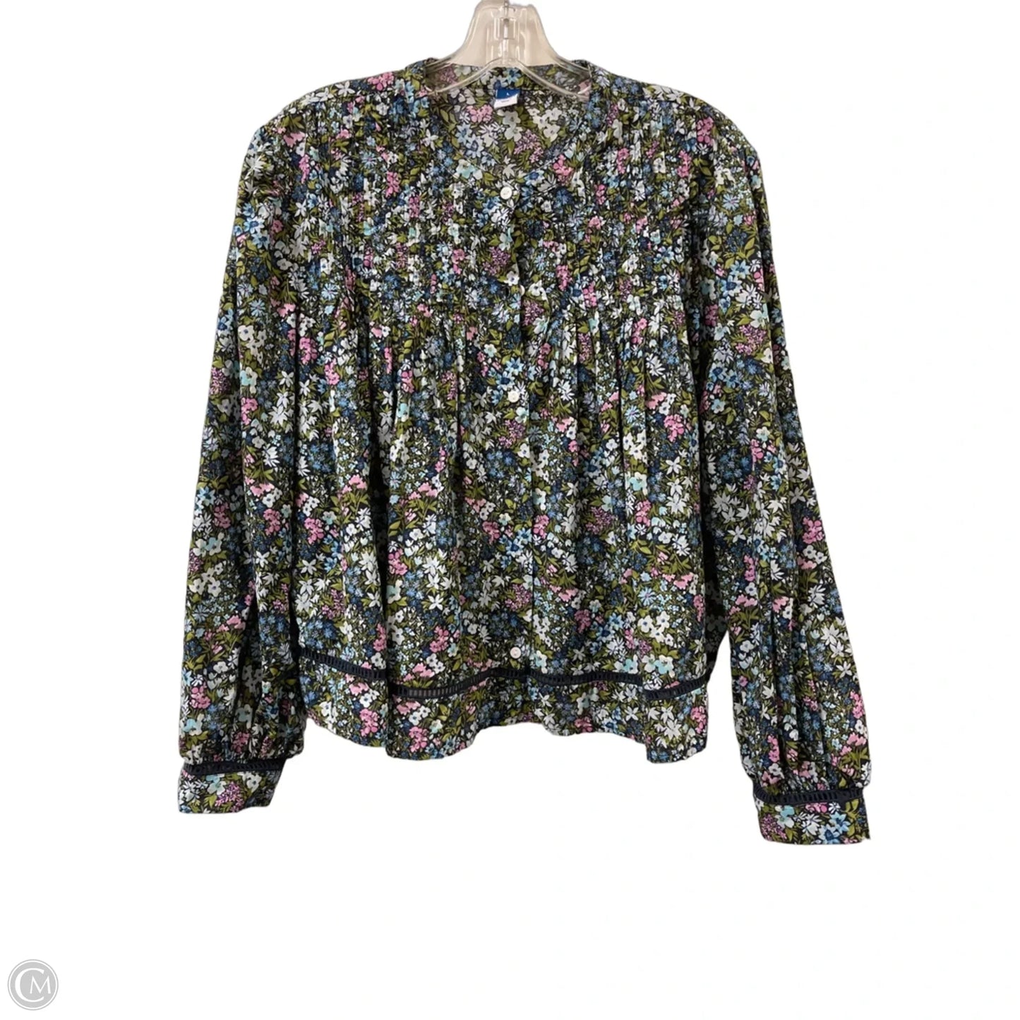 Top Long Sleeve By Old Navy In Floral Print, Size: L