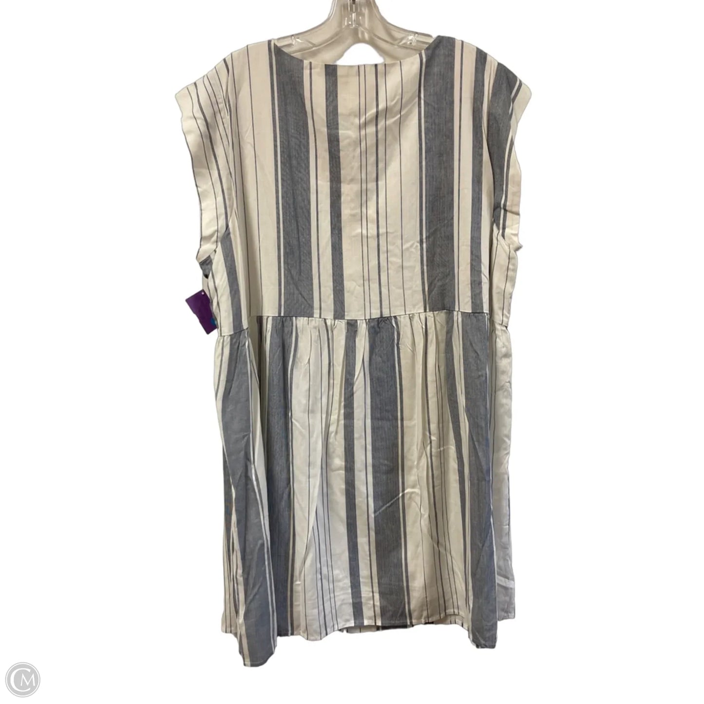 Dress Casual Short By Savanna Jane In Striped Pattern, Size: 1x