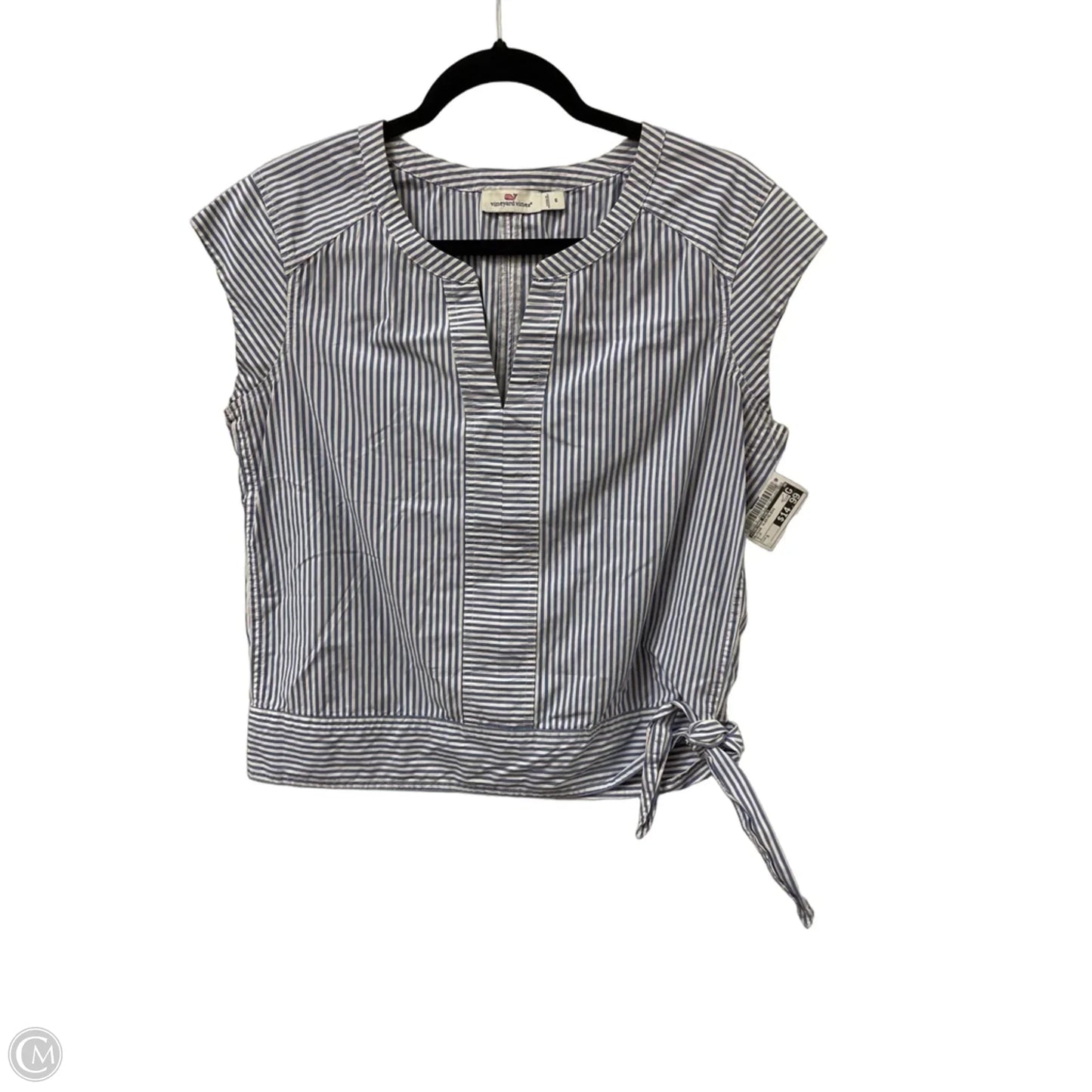 Blouse Sleeveless By Vineyard Vines In Blue, Size: S