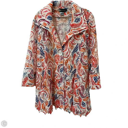 Blazer By Clothes Mentor In Orange, Size: Xl