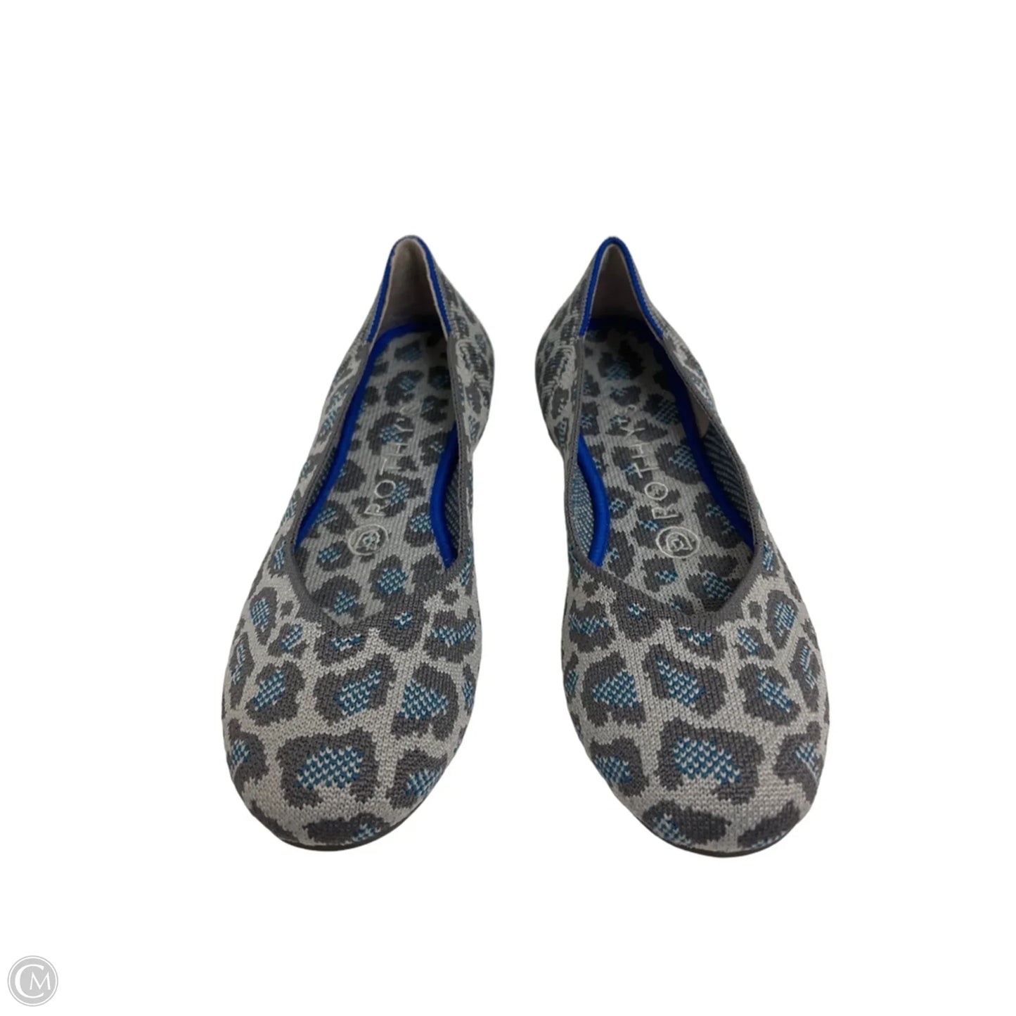 Shoes Flats By Rothys In Blue & Grey, Size: 6.5