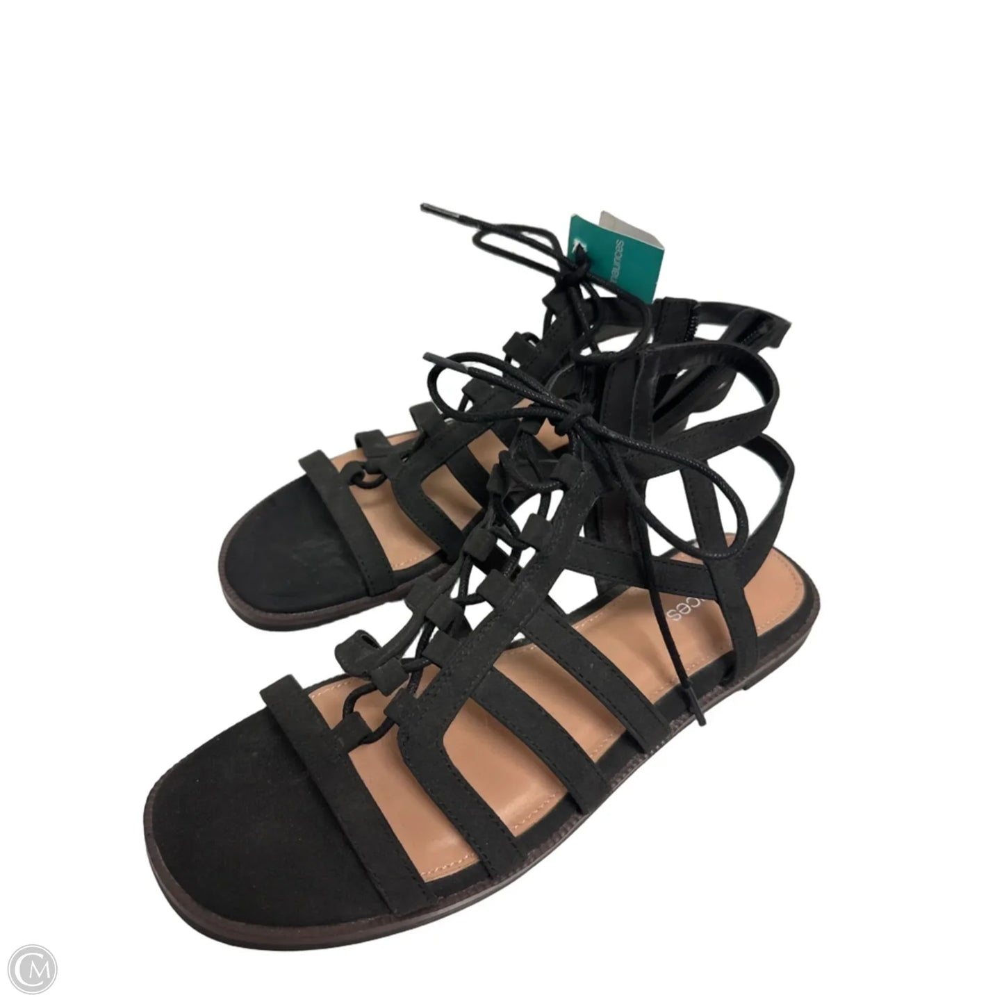 Sandals Flats By Maurices In Black, Size: 9.5