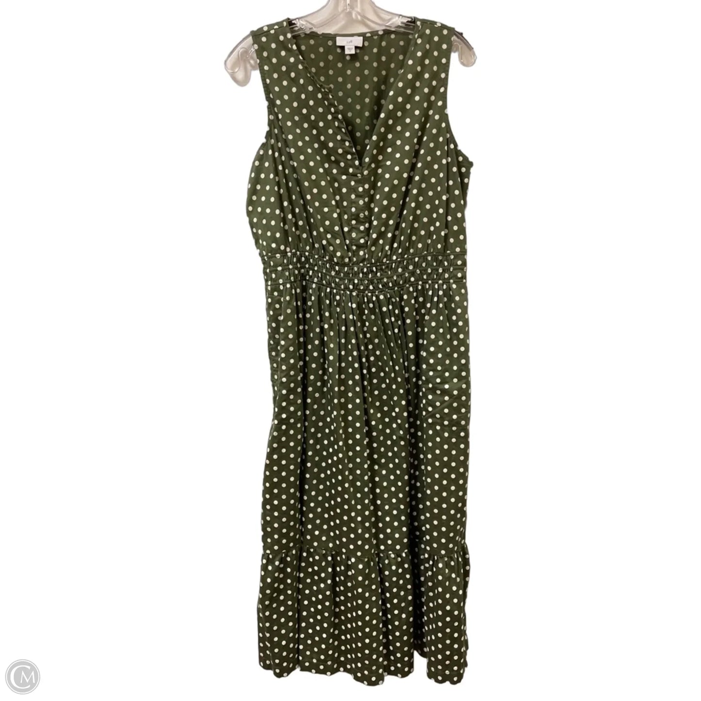 Dress Casual Maxi By J. Jill In Green, Size: M