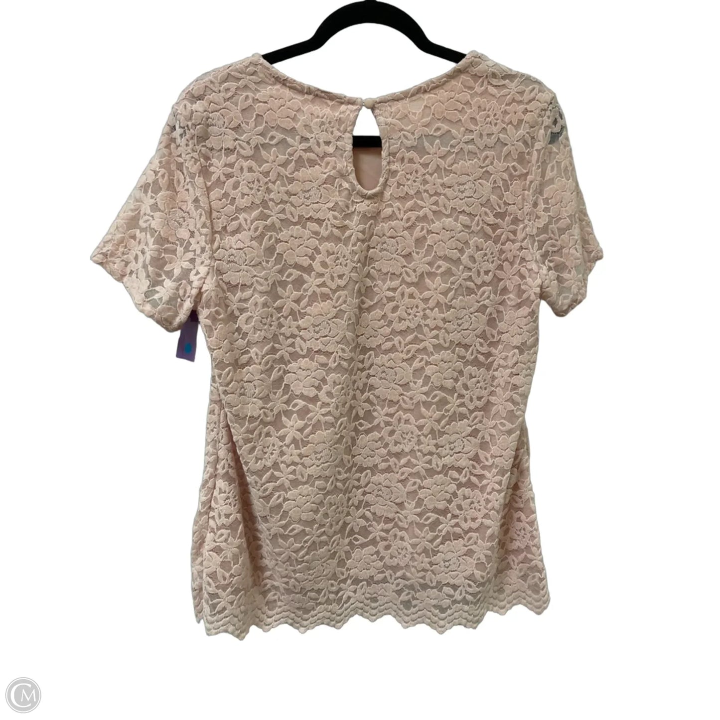 Top Short Sleeve By Clothes Mentor In Pink, Size: L