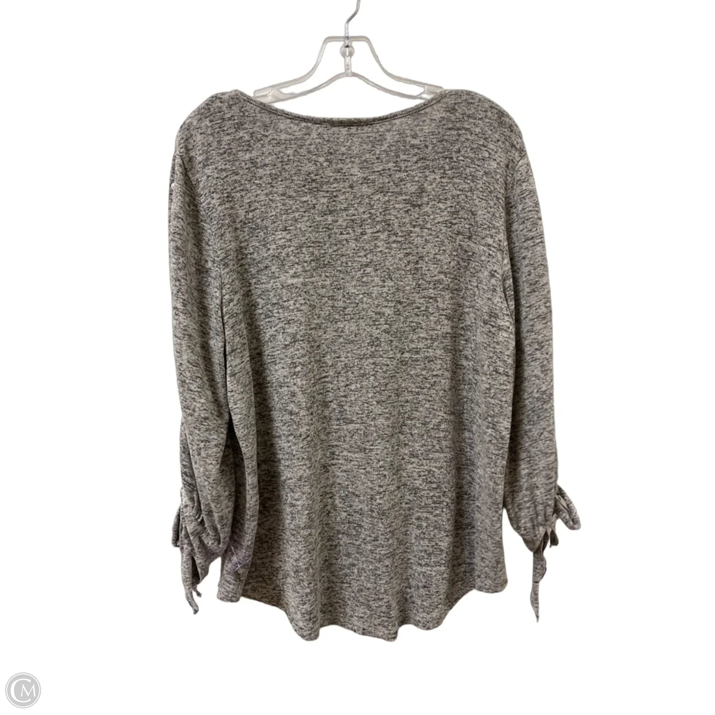 Top Long Sleeve By Clothes Mentor In Grey, Size: L