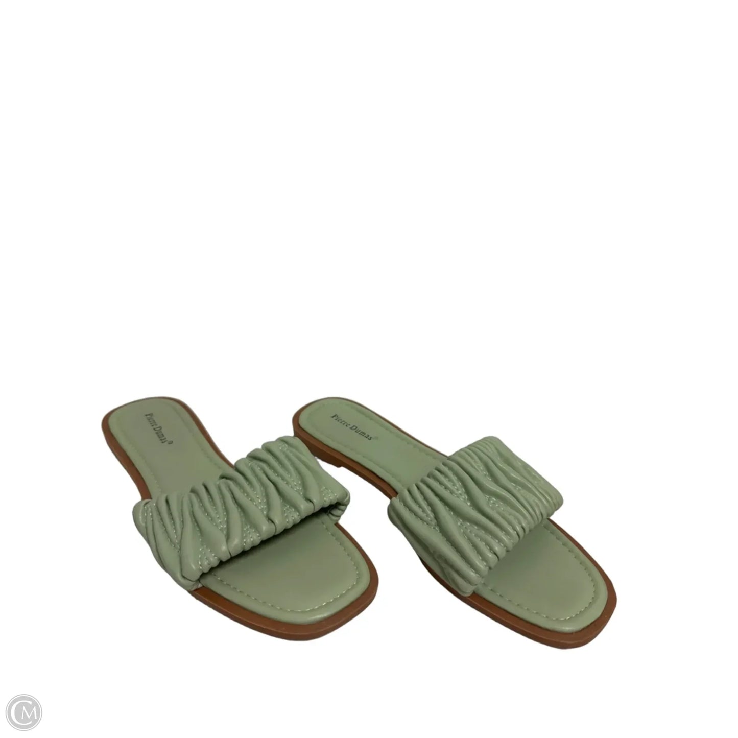 Sandals Flats By Pierre Dumas In Green, Size: 8