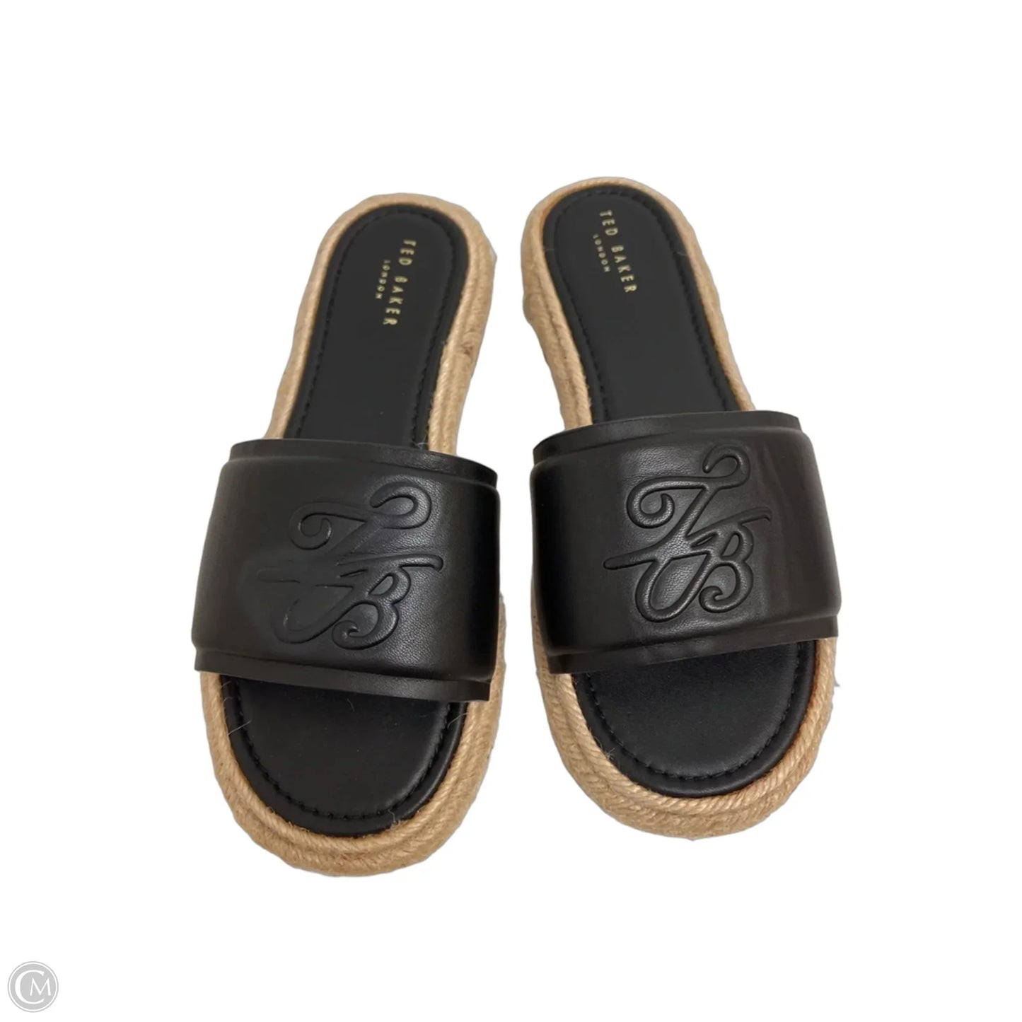Sandals Flats By Ted Baker In Black, Size: 6.5