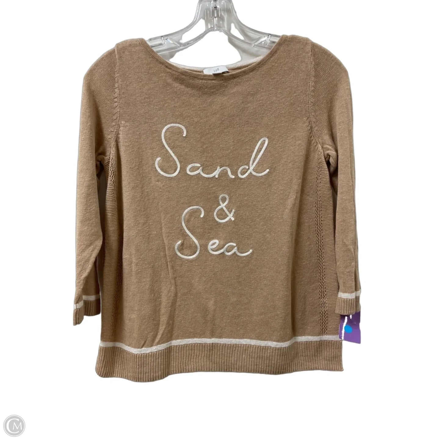 Top Long Sleeve By J. Jill In Cream, Size: Xsp