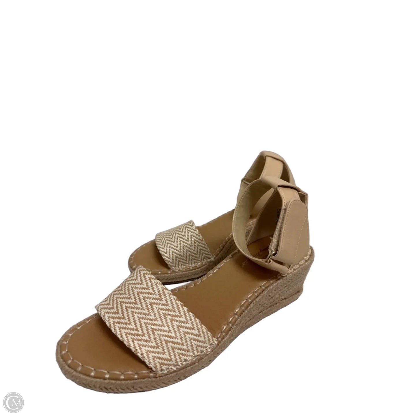 Sandals Heels Wedge By Tommy Bahama In Tan, Size: 7.5