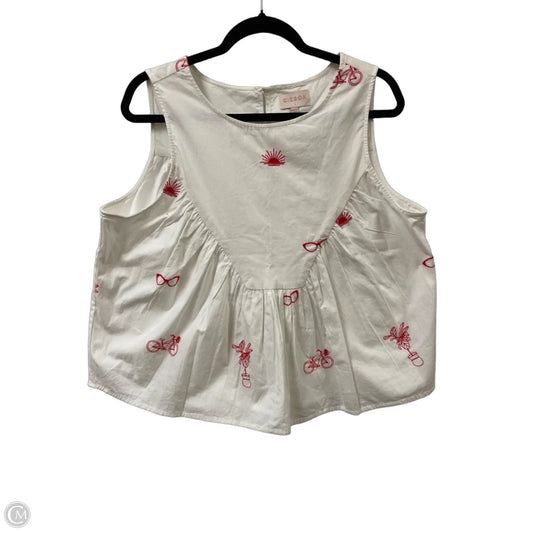 Top Sleeveless By Cma In Black, Size: L