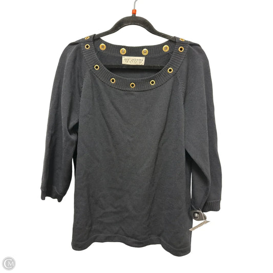 Sweater Luxury Designer By St John Collection In Black, Size: L