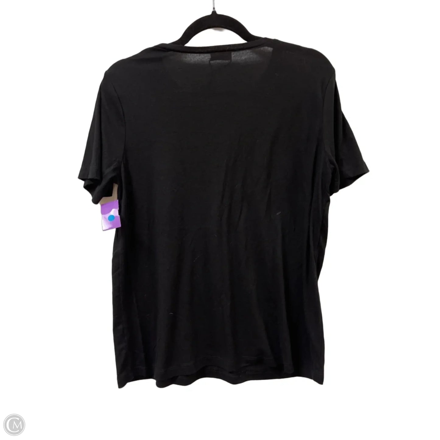 Top Short Sleeve By Clothes Mentor In Black, Size: M
