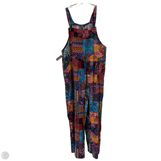 Overalls By Clothes Mentor In Multi-colored, Size: L