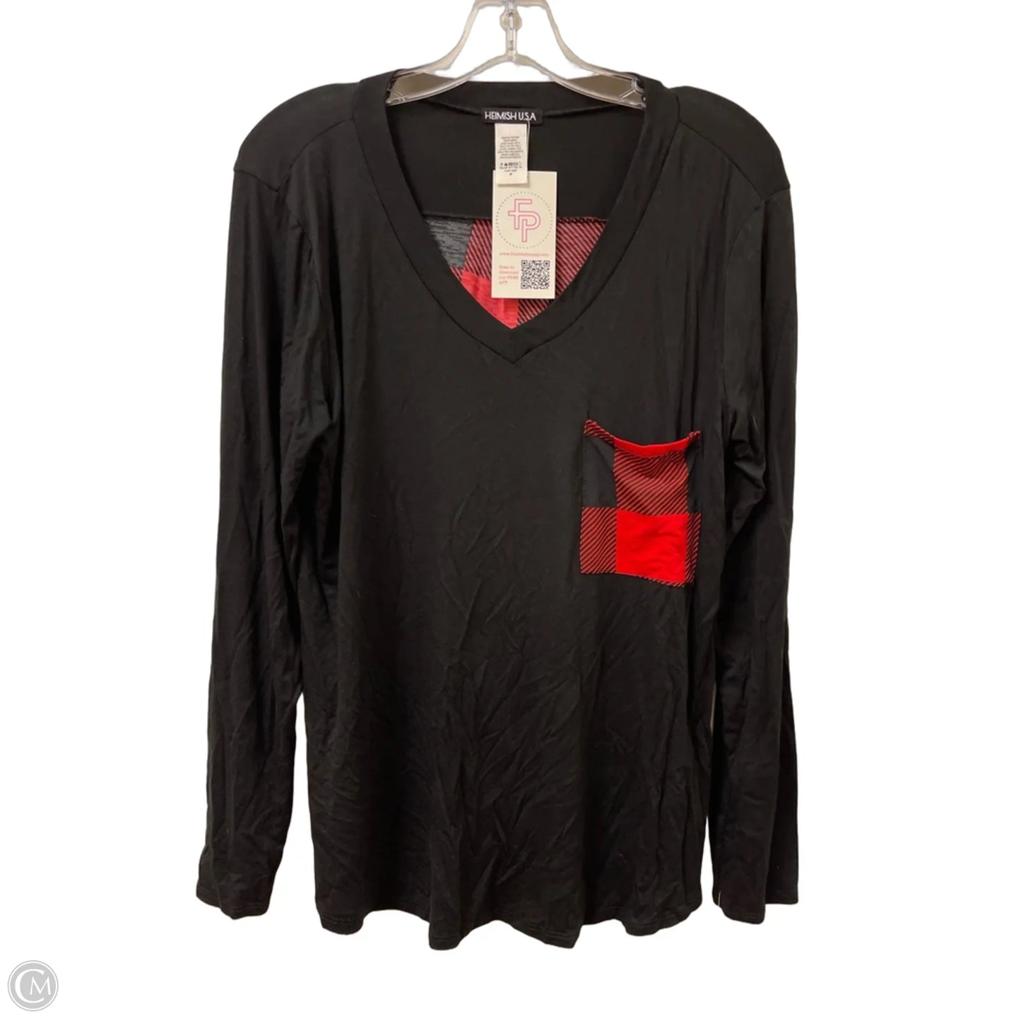 Top Long Sleeve By Heimish Usa In Black, Size: M
