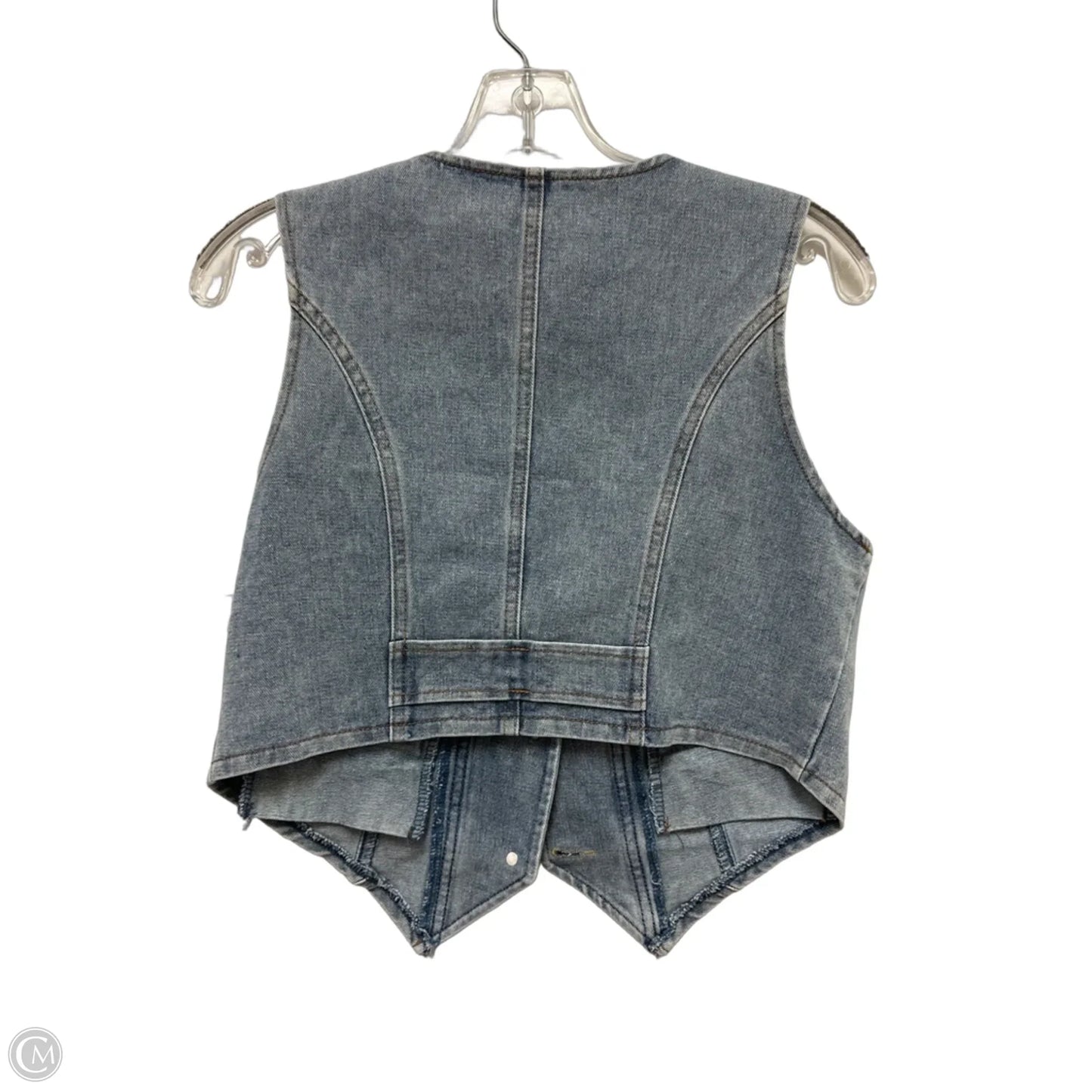 Vest Other By Clothes Mentor In Blue Denim, Size: S