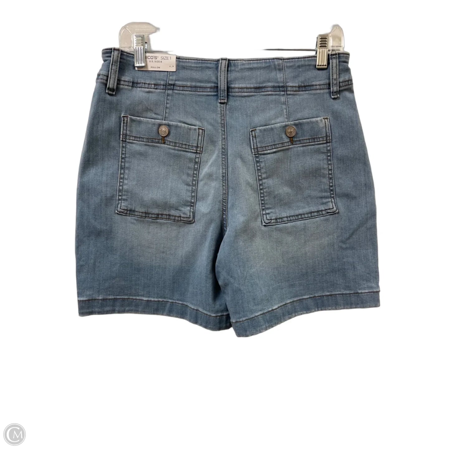 Shorts By Chicos In Blue Denim, Size: 8