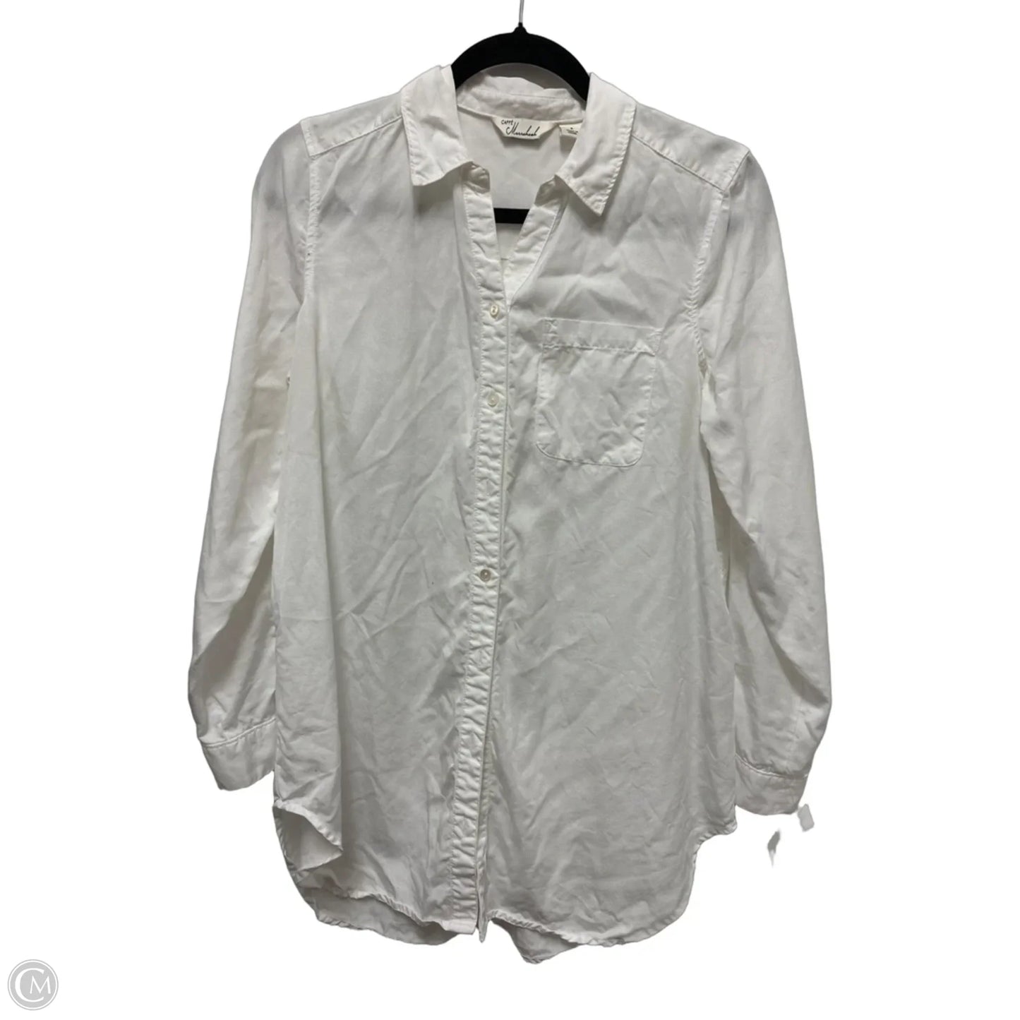 Top Long Sleeve By Clothes Mentor In White, Size: S