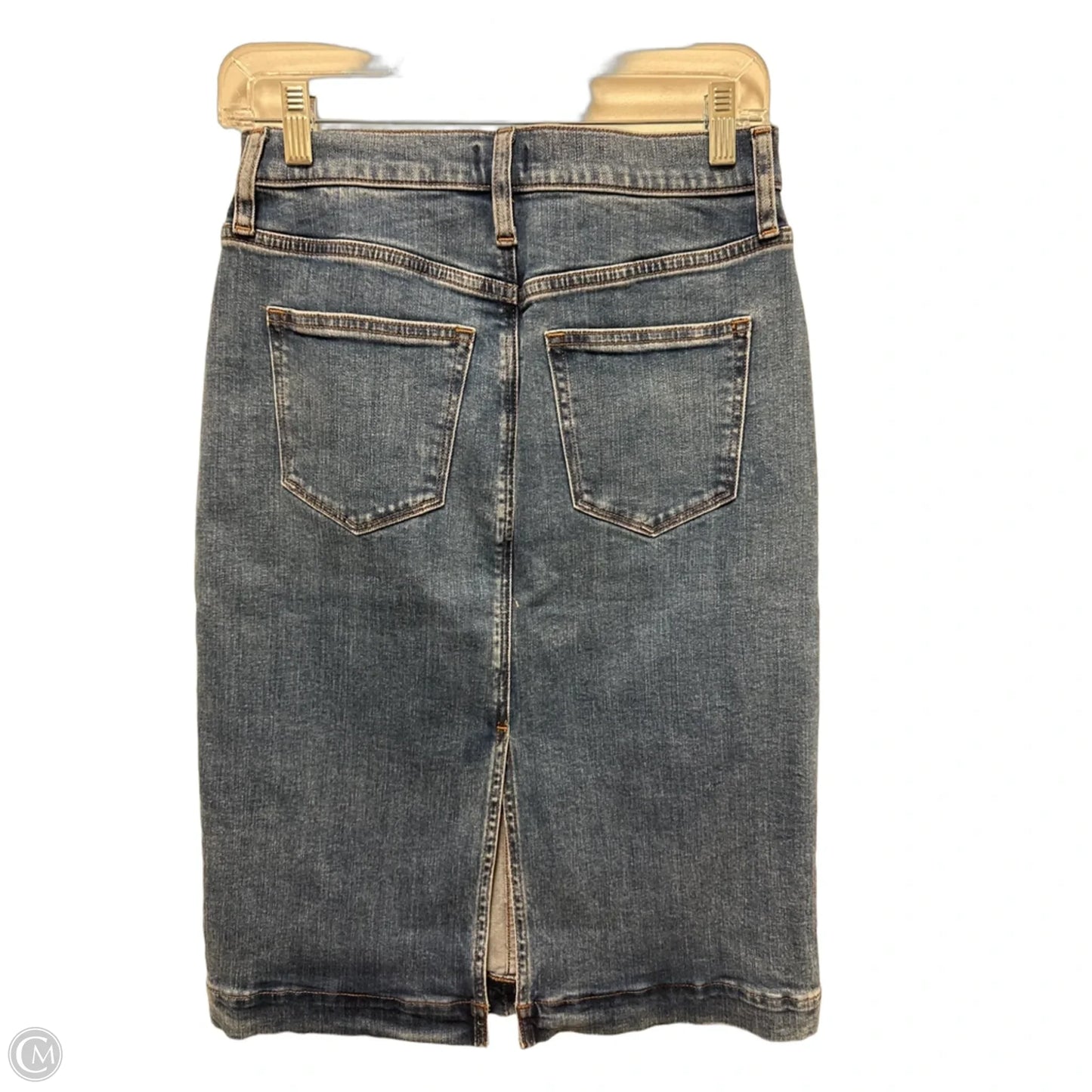 Skirt Midi By J. Crew In Blue Denim, Size: 0