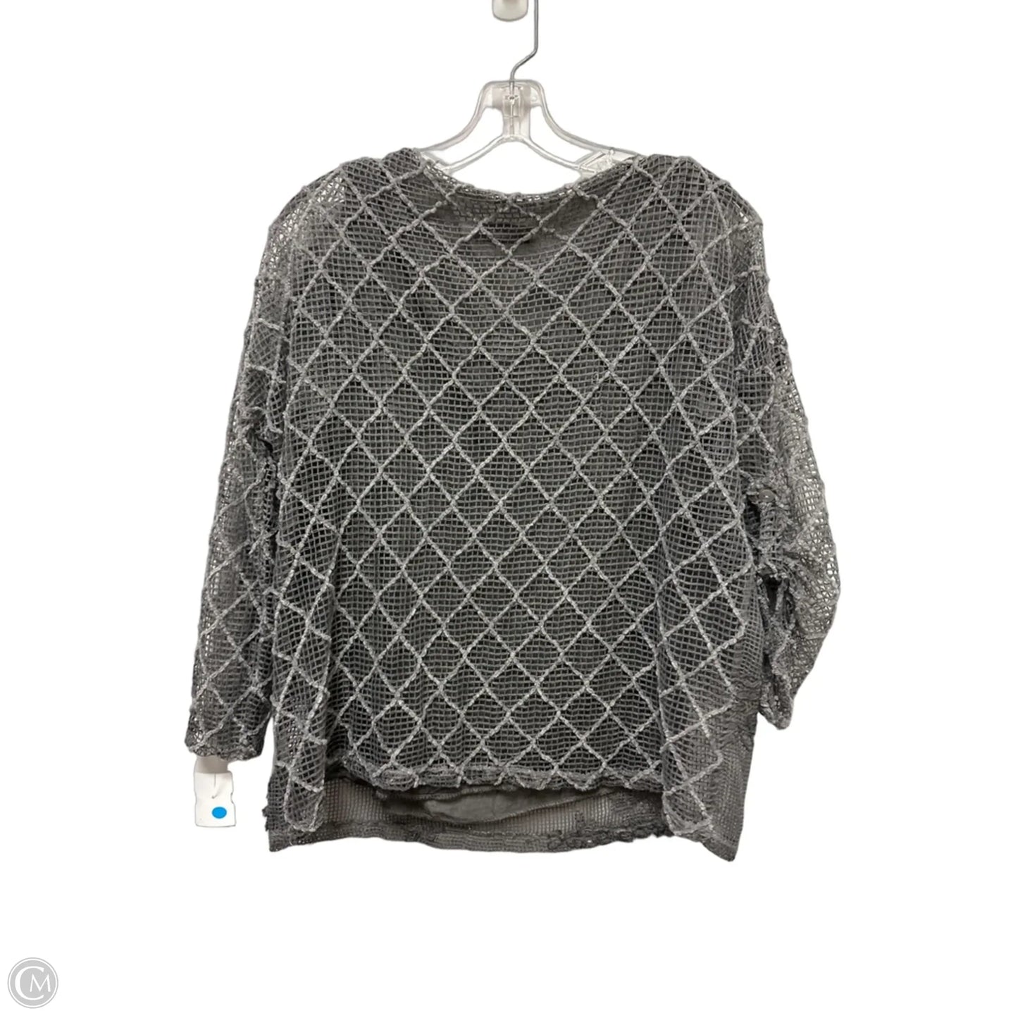 Top Long Sleeve By Clothes Mentor In Grey, Size: S