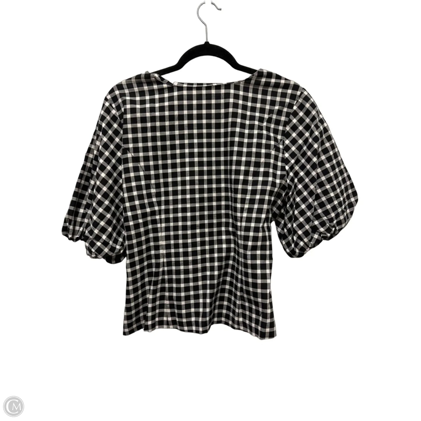 Top Short Sleeve By Ann Taylor In Black, Size: S
