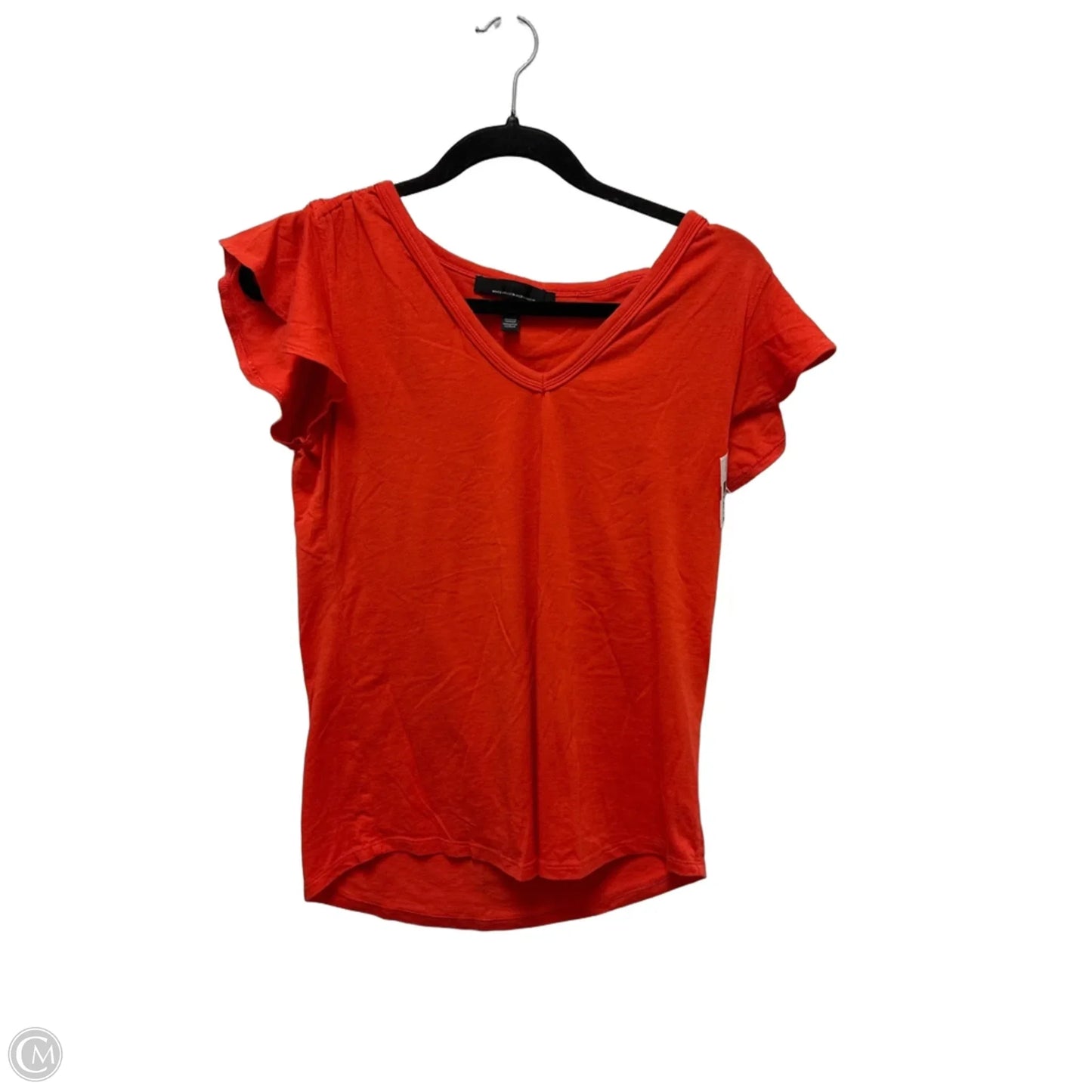 Top Short Sleeve Basic By White House Black Market In Orange, Size: Xs