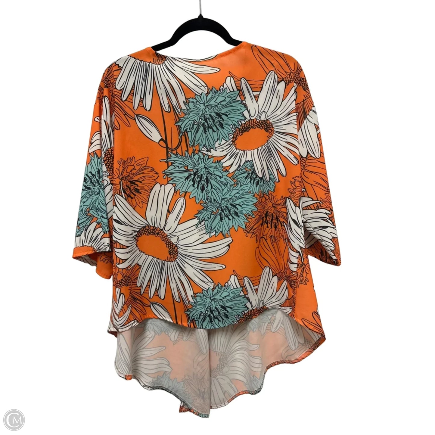 Top Long Sleeve By Clothes Mentor In Orange, Size: L
