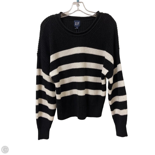 Sweater By Gap In Black & Cream, Size: S