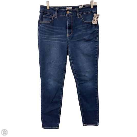 Jeans Skinny By Time And Tru In Blue Denim, Size: 10