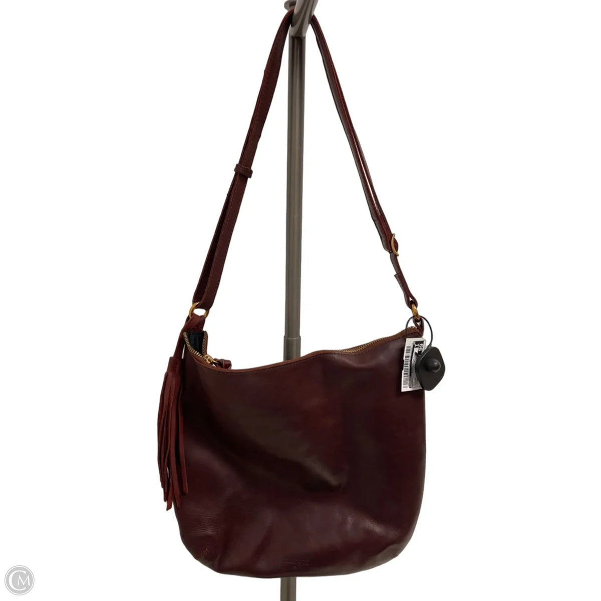 Handbag Leather By Margot, Size: Medium