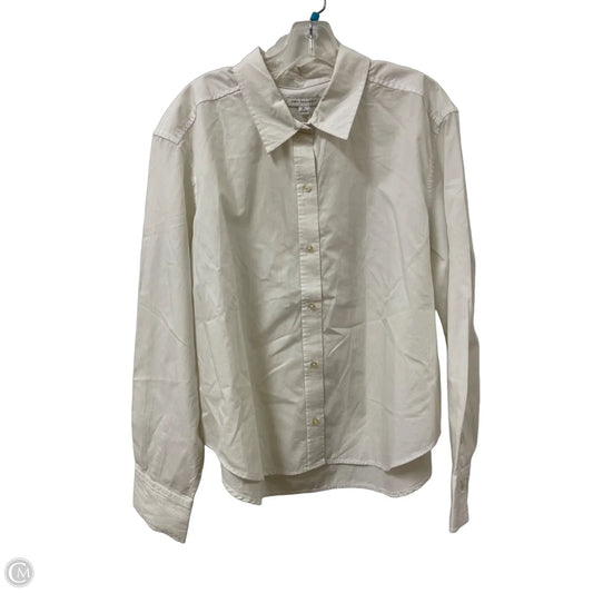 Blouse Long Sleeve By Free Assembly In Cream, Size: Xl
