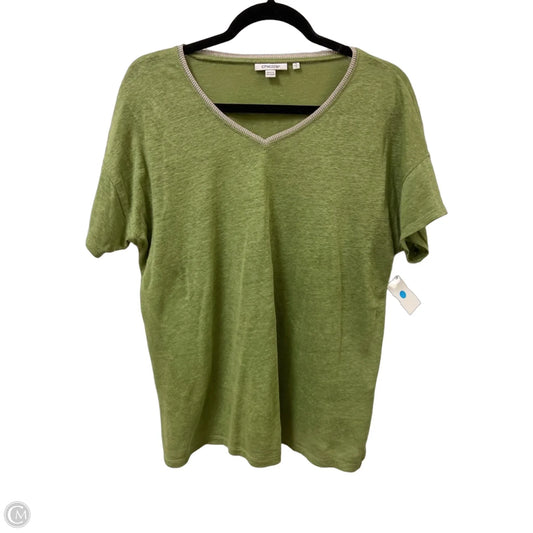 Top Short Sleeve By Chicos In Green, Size: S
