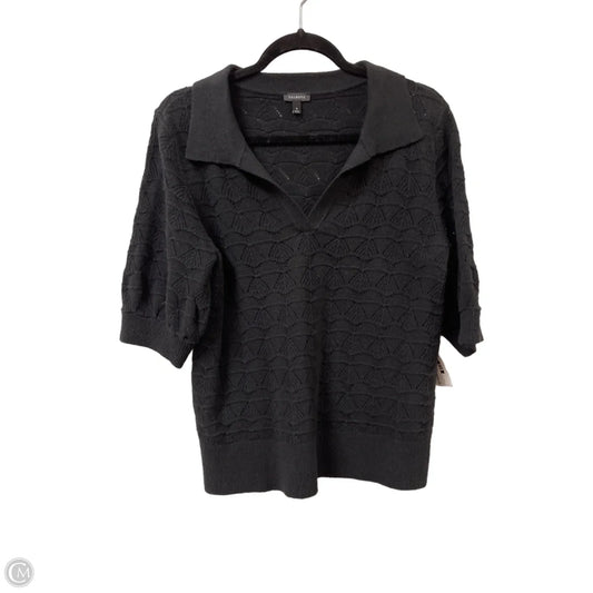 Top Short Sleeve By Talbots In Black, Size: M