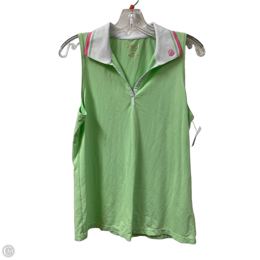 Top Sleeveless Designer By Lilly Pulitzer In Green, Size: M