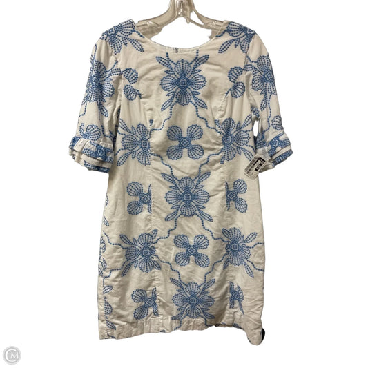 Dress Designer By Lilly Pulitzer In Blue & White, Size: M