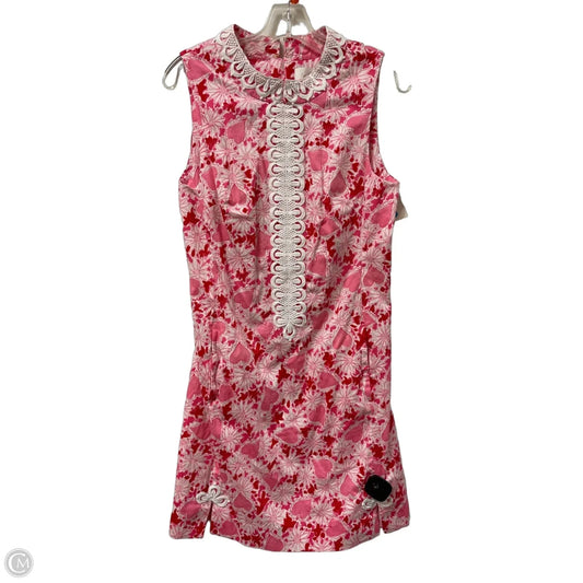 Dress Designer By Lilly Pulitzer In Pink & Red, Size: M