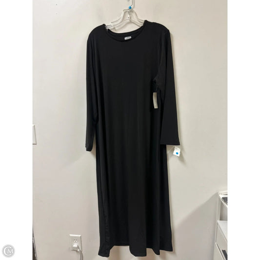 Dress Casual Maxi By Chicos In Black, Size: Xl