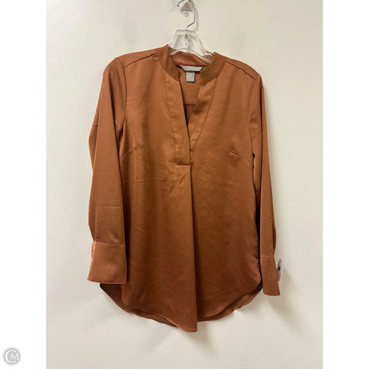 Top Long Sleeve By H&m In Bronze, Size: S