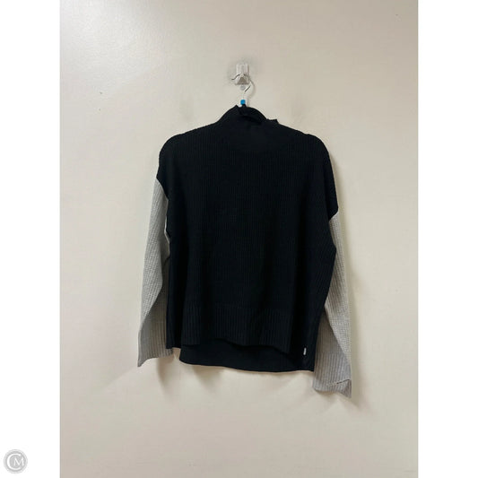 Sweater By Talbots In Black & Grey, Size: M