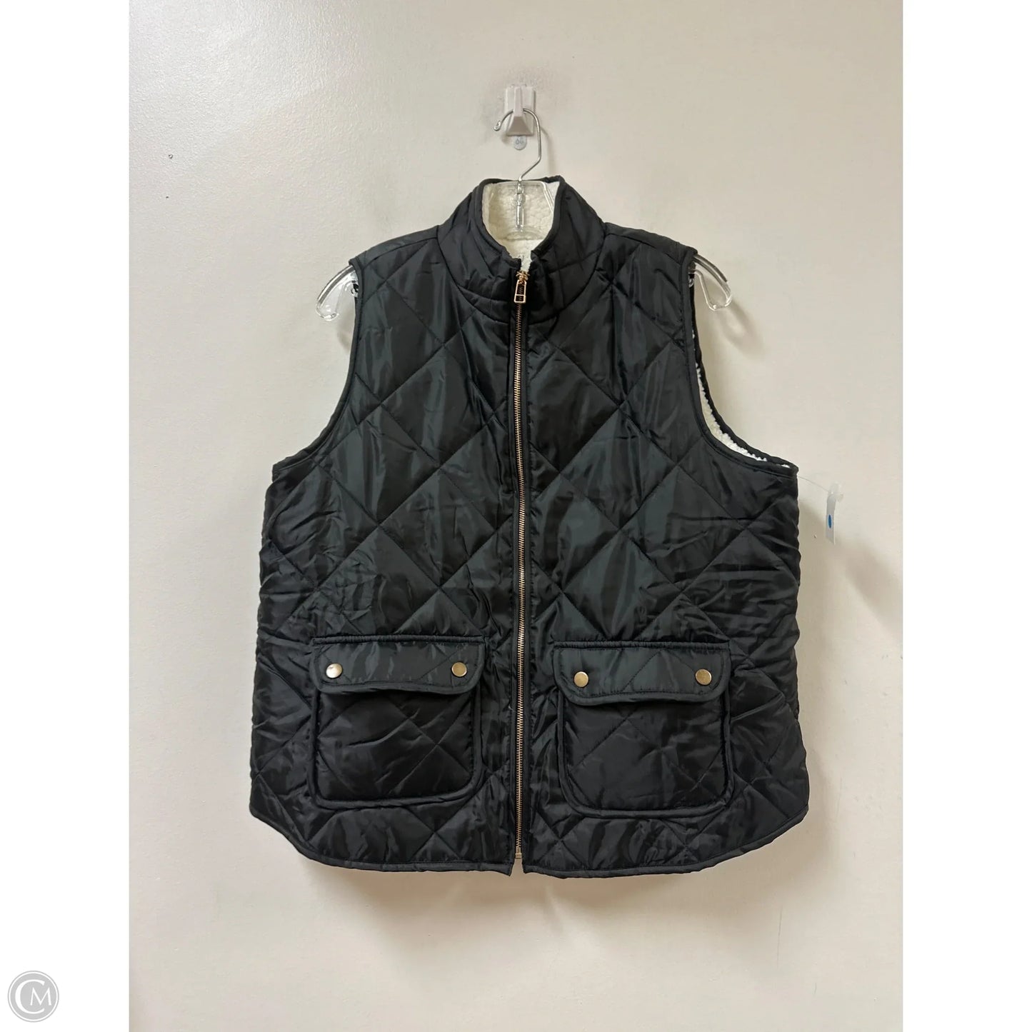 Jacket Puffer & Quilted By Mudpie In Black, Size: L