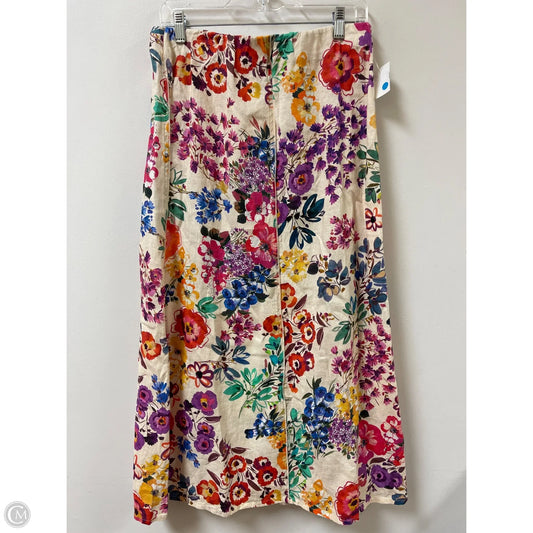 Skirt Maxi By Johnny Was In Floral Print, Size: M