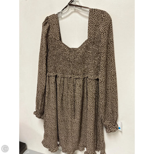 Dress Casual Short By She + Sky In Brown, Size: L