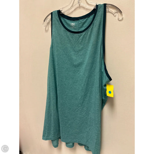 Athletic Top Short Sleeve By Athletic Works In Green, Size: 3x