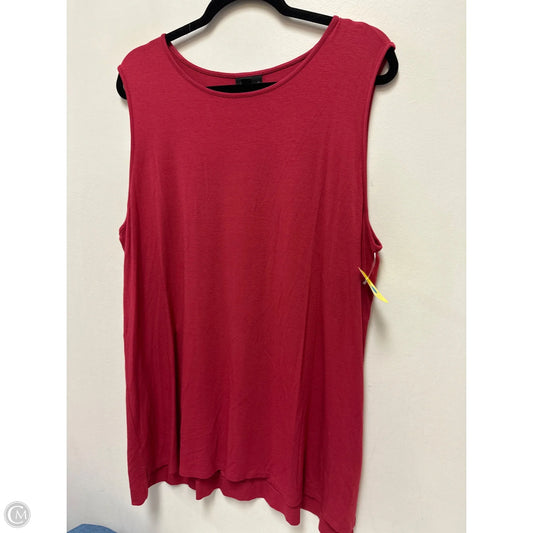 Top Sleeveless By J. Jill In Red, Size: Xl