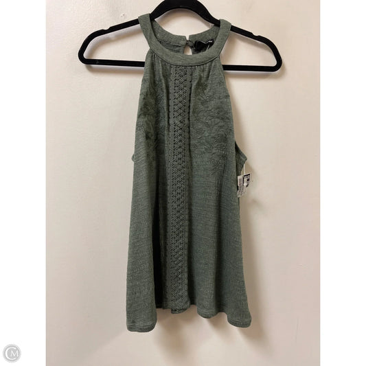 Top Sleeveless By Cable And Gauge In Green, Size: M