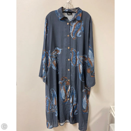 Dress Casual Maxi By Clothes Mentor In Grey, Size: Xl