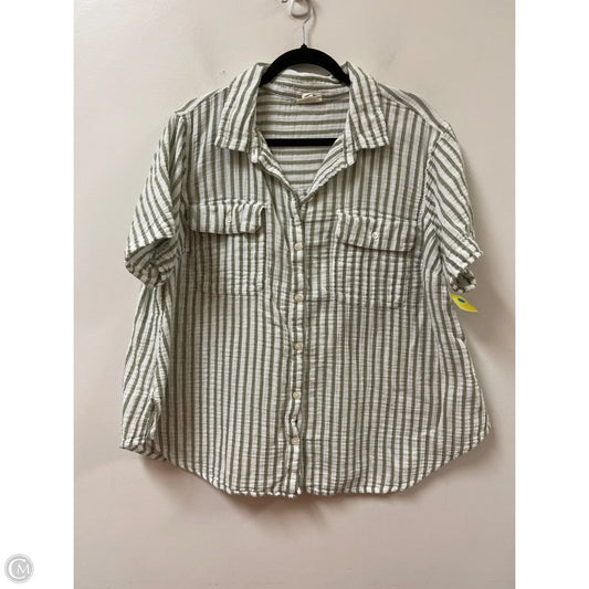 Blouse Sleeveless By Ana In Green, Size: 2x