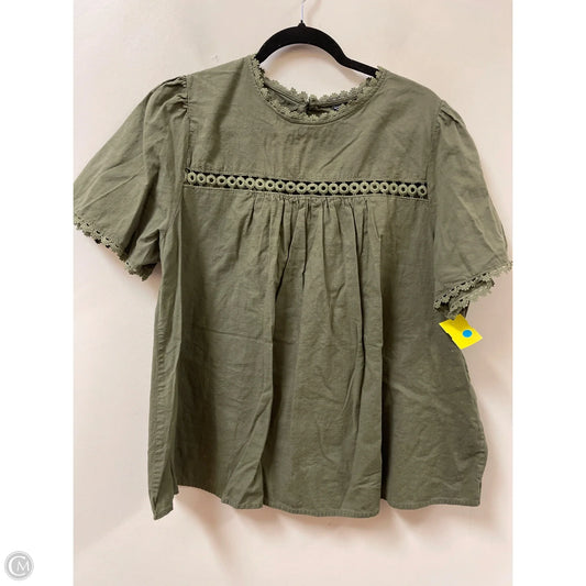 Top Short Sleeve By Shein In Green, Size: 4x